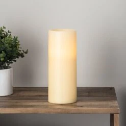 LED Kerze Echtwachs Timer 25cm