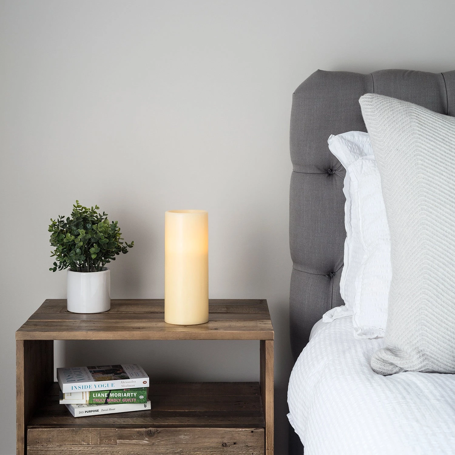 LED Kerze Echtwachs Timer 25cm 4 LED Kerze Echtwachs Timer 25cm – Bild 2