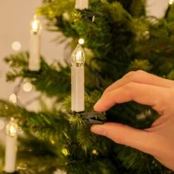 50er LED Weihnachtsbaumkerzen Lichterkette