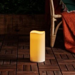 LED Outdoor Kerze Timer 22,5cm 9 LED Outdoor Kerze Timer 22,5cm -Geschäft Für Dekorative Beleuchtung CA16002 large ivory outdoor battery pillar candle wooden deck P2
