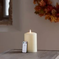 TruGlow® LED Stumpenkerze Breit 15cm Mit Fernbedienung -Geschäft Für Dekorative Beleuchtung CA19020RC TruGlow LED Stumpenkerze breit 15cm Herbst mit Fernbedienung