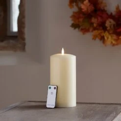 TruGlow® LED Stumpenkerze Breit 20cm Mit Fernbedienung 12 TruGlow® LED Stumpenkerze Breit 20cm Mit Fernbedienung -Geschäft Für Dekorative Beleuchtung CA19021RC Truglow LED Stumpenkerze breit 20cm Herbst mit Fernbedienung