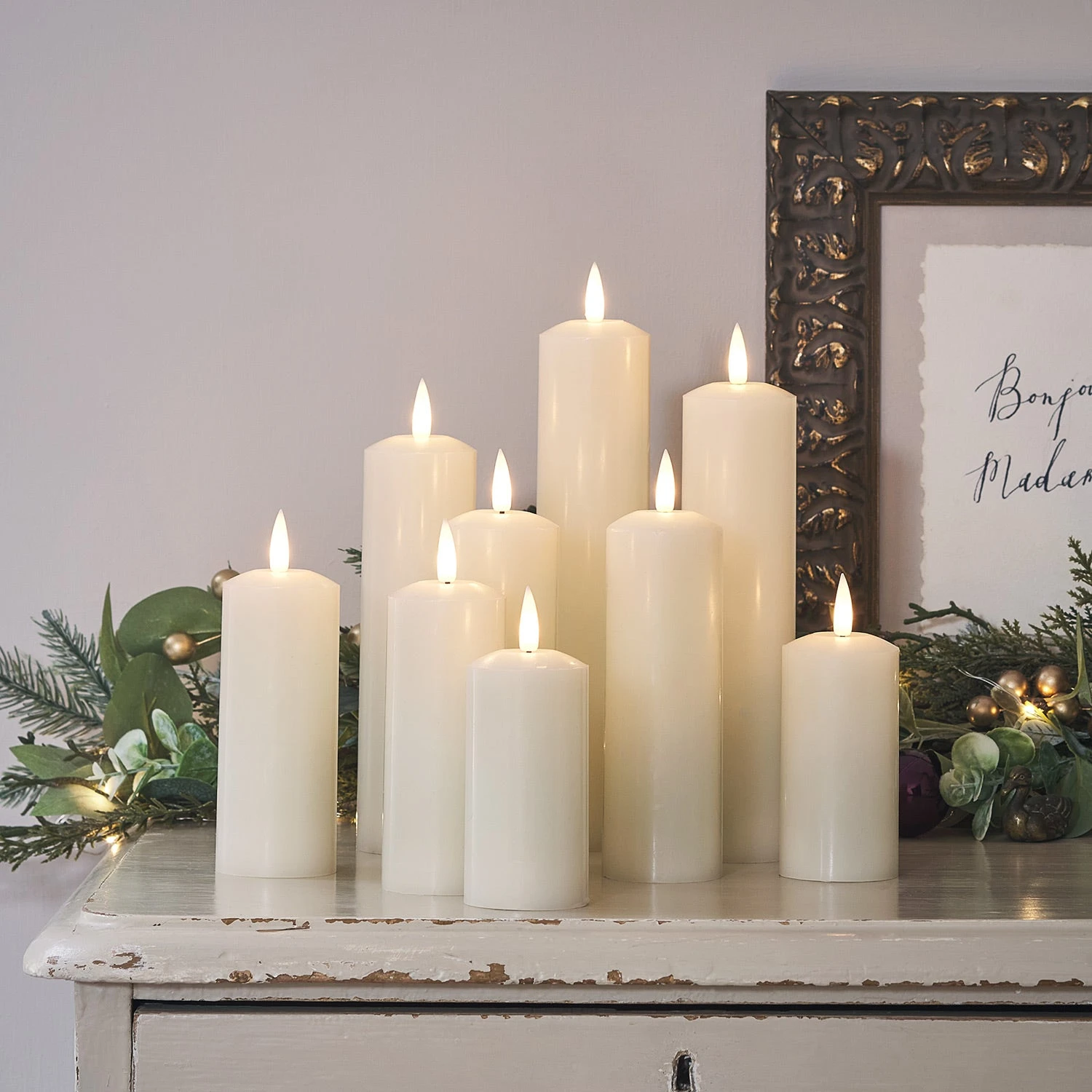 9er Set TruGlow® LED Kerzen Mit Fernbedienung 5 9er Set TruGlow® LED Kerzen Mit Fernbedienung – Bild 3