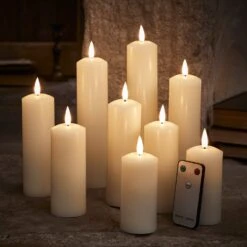 9er Set TruGlow® LED Kerzen Mit Fernbedienung 15 9er Set TruGlow® LED Kerzen Mit Fernbedienung -Geschäft Für Dekorative Beleuchtung CA20034RC Set of 9 TruGlow Candles Remote Autumn