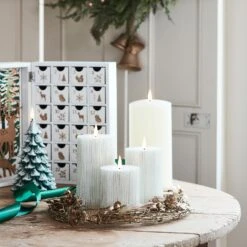 TruGlow® LED Kerzen Trio Geriffelt Champagnerfarben Mit Fernbedienung -Geschäft Für Dekorative Beleuchtung CA21037RC TruGlow LED Kerzen Trio geriffelt champagnerfarben mit Fernbedienung 3