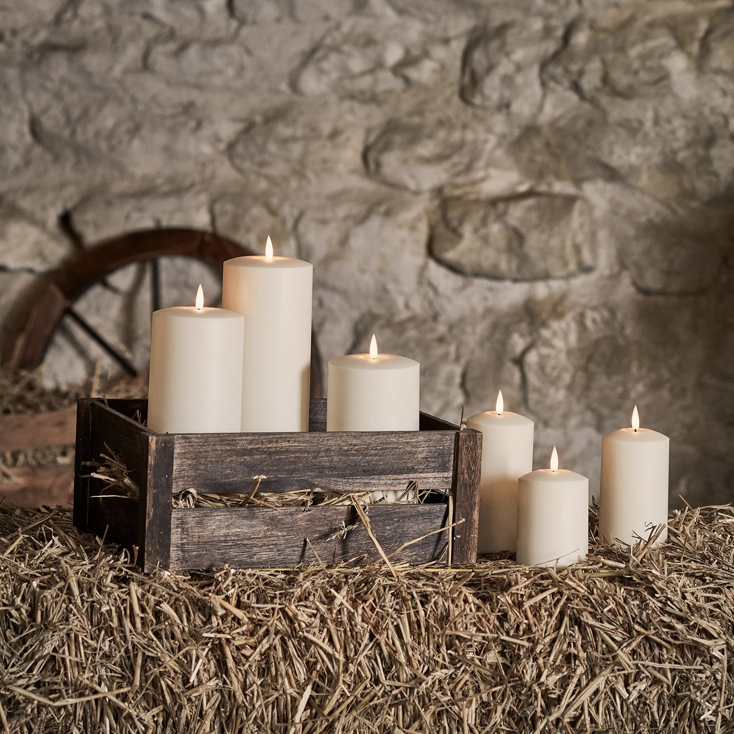 6er Set TruGlow® Outdoor Kerzen Mit Fernbedienung 5 6er Set TruGlow® Outdoor Kerzen Mit Fernbedienung – Bild 3