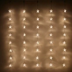 40er LED Sternen Lichtervorhang Warmweiß 1 X 1,2m Innen -Geschäft Für Dekorative Beleuchtung CSS 40 YW EURO Oslo Star Curtain Fairy Light Indoor Studio P4