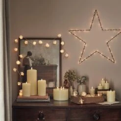 60cm Osby LED Stern Schwarz 14 60cm Osby LED Stern Schwarz -Geschäft Für Dekorative Beleuchtung Cosy dresser decorations mirror fairy lights led candles star