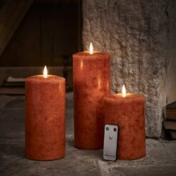 TruGlow® LED Kerzen Trio Orange Breit Mit Fernbedienung -Geschäft Für Dekorative Beleuchtung D CA2205012RC TruGlow LED Kerzen Trio orange breit mit Fernbedienung 3