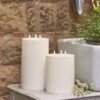 TruGlow® Dreidochtige LED Outdoor Kerzen Duo -Geschäft Für Dekorative Beleuchtung D CA230012 TruGlow dreidochtige LED Outdoor Kerzen Duo