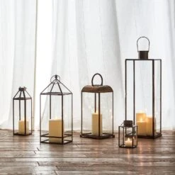 Effi Glaslaternen Duo Mit Messing-Optik 9 Effi Glaslaternen Duo Mit Messing-Optik -Geschäft Für Dekorative Beleuchtung D LA200078 kollektion innen vorhang bodenlaternen p3