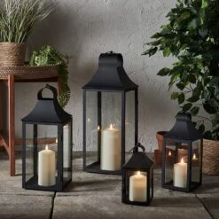 45cm Albury Gartenlaterne Mit TruGlow® Outdoor Kerze -Geschäft Für Dekorative Beleuchtung D LA22006789 4erSet Albury Gartenlaternen mit TruGlow Outdoor Kerzen auf Terrasse 2 7e857ab0 2cc3 4b0e b21b 3588cc14494c