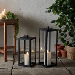 Bowen Gartenlaternen Duo Mit TruGlow® Outdoor Kerzen