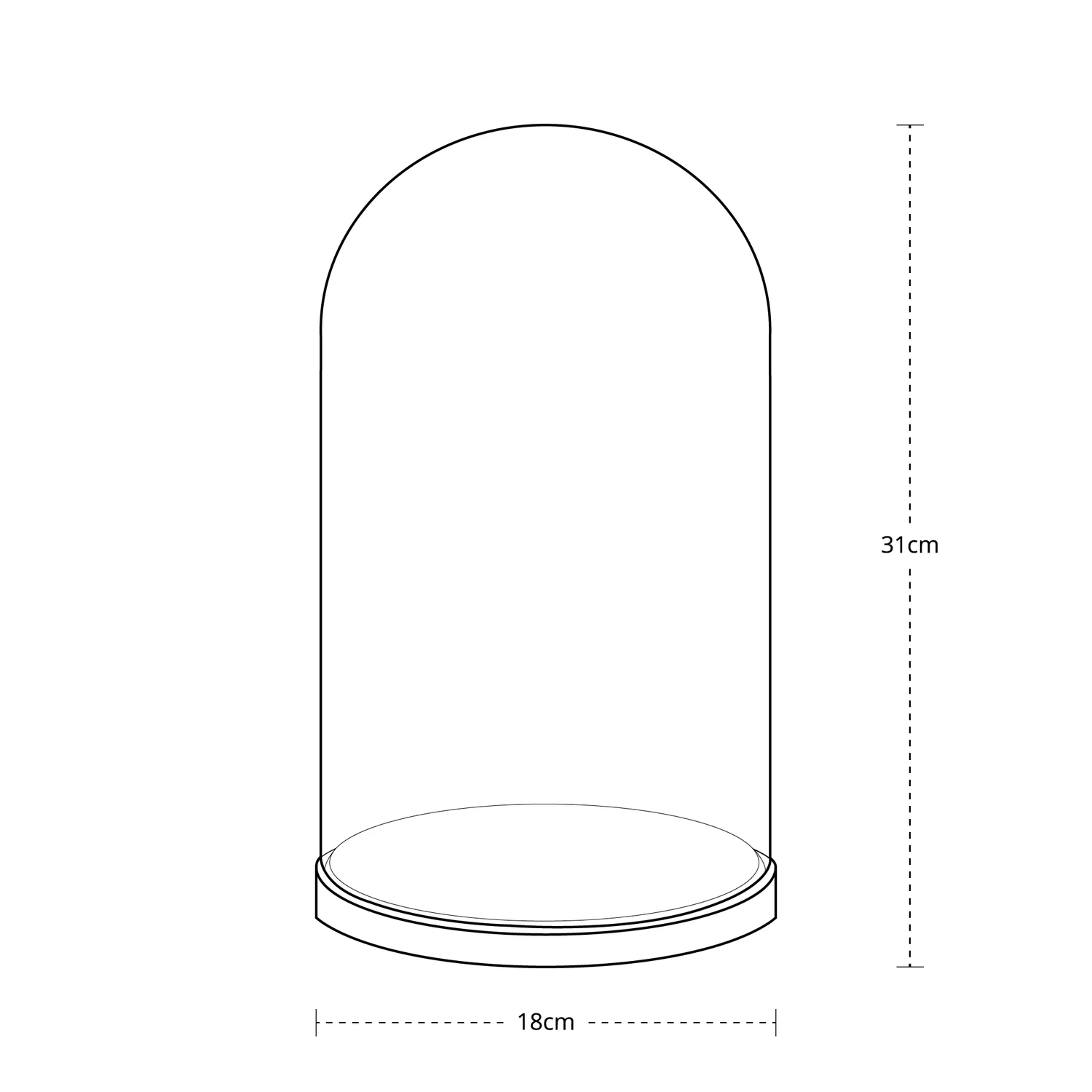 Grande Minimalistische Glasglocke Mit Micro Lichterkette 7 Grande Minimalistische Glasglocke Mit Micro Lichterkette – Bild 5