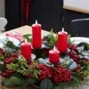 50cm Adventskranz Mit Roten Beeren Inkl. Kerzenhalter Und 4er Set Rote TruGlow® LED Kerzen -Geschäft Für Dekorative Beleuchtung D5 WR2008CA Tanne Weihnachts Kranz Advent Rot Beeren Kerzen Schmal Klein Gross LED Truglow Innen 58dca5b1 eb6c 4f7a 93f3 7b81f39034cc