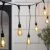 Ingenious Connect 5m 10er Lichterkette Glühbirnen Variierende Tiefen Mit Squirrel Cage Birnen Koppelbar Schwarzes Kabel -Geschäft Für Dekorative Beleuchtung EU INGENIOUS7 Ingenious Sqirrel Cage Party Lichterkette Birne LED E27 Haust C3 BCr P1