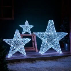 3er Set Twinkly Smarte LED Sterne Weihnachtsdeko 12 3er Set Twinkly Smarte LED Sterne Weihnachtsdeko -Geschäft Für Dekorative Beleuchtung EU TWXX230567 3er Set Twinkly smarte LED Sterne Weichnachtsdeko 3