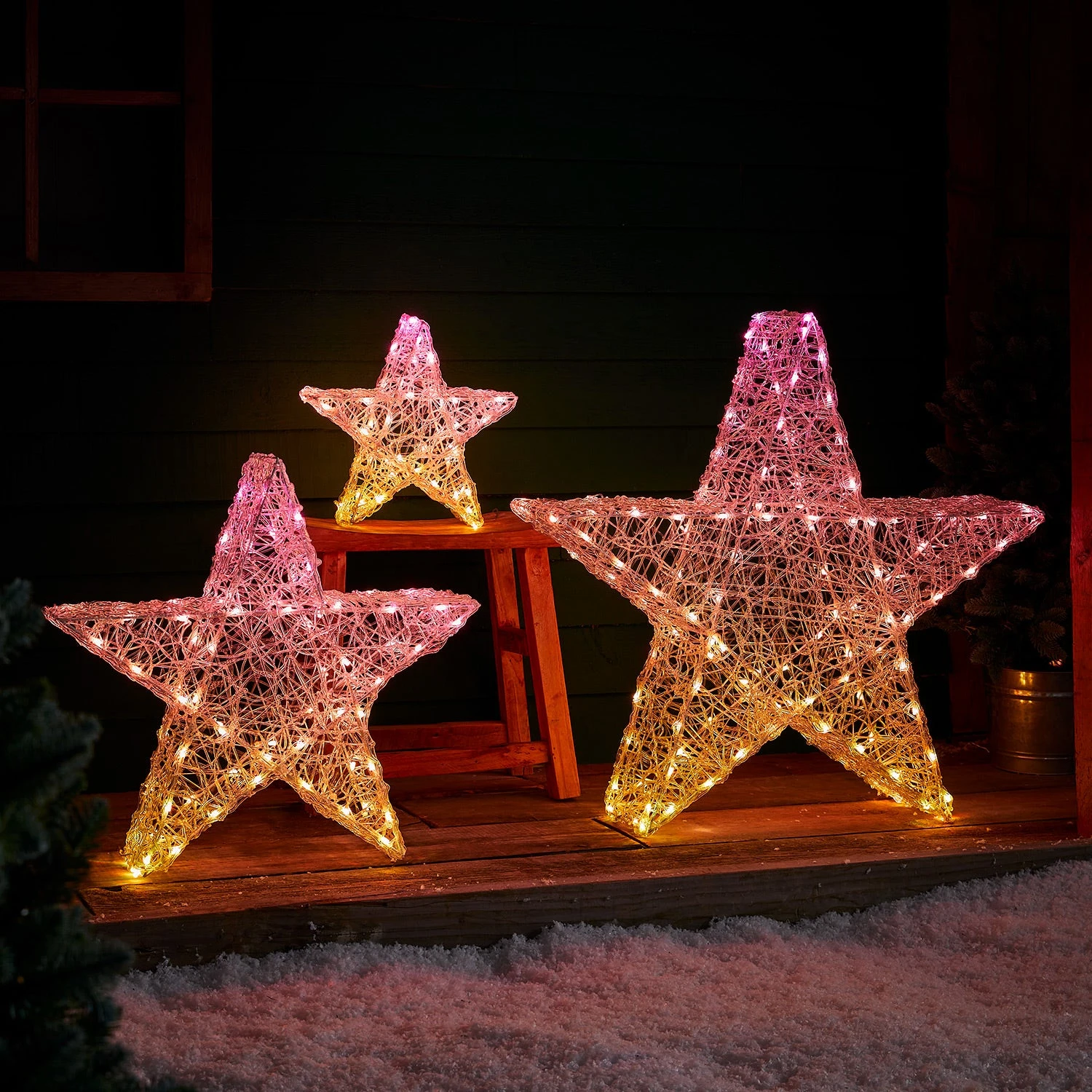 3er Set Twinkly Smarte LED Sterne Weihnachtsdeko 10 3er Set Twinkly Smarte LED Sterne Weihnachtsdeko – Bild 8