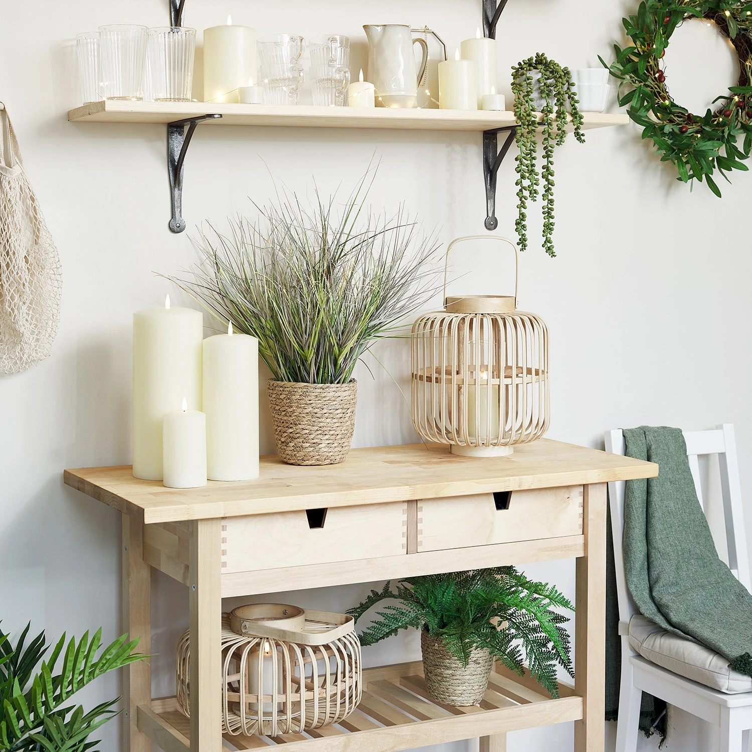 Bambuslaterne Mit TruGlow® Kerze 6 Bambuslaterne Mit TruGlow® Kerze – Bild 4