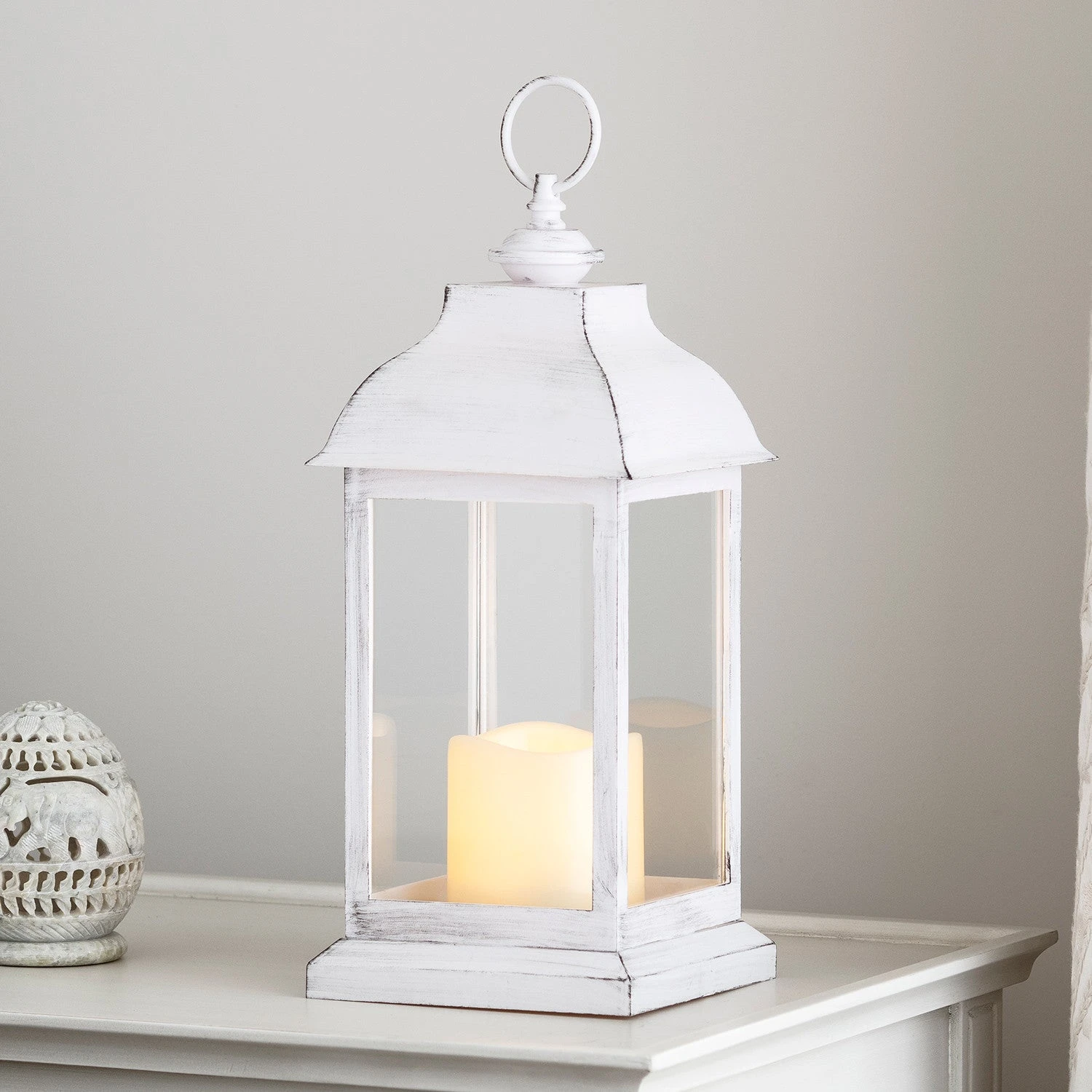 Weiße Trentham LED Laterne 4 Weiße Trentham LED Laterne – Bild 2
