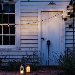 Weiße Trentham LED Laterne 15 Weiße Trentham LED Laterne -Geschäft Für Dekorative Beleuchtung LA18003 Traditional White Lantern Festoon Lights P7