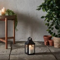 25cm Gartenlaterne Mit TruGlow® Outdoor Kerze -Geschäft Für Dekorative Beleuchtung LA22006 25cm Albury Gartenlaterne Mit TruGlow Outdoor Kerze Aussen Beleuchtet