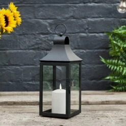 34cm Gartenlaterne Mit TruGlow® Outdoor Kerze -Geschäft Für Dekorative Beleuchtung LA22007 34cm Albury Gartenlaterne Mit TruGlow Outdoor Kerze