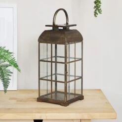 Beleuchtungsset Frühling -Geschäft Für Dekorative Beleuchtung LA22017 Large Brass Window Lantern 2