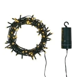 100er LED Batterie Lichterkette Außen Warmweiß Grünes Kabel 17 100er LED Batterie Lichterkette Außen Warmweiß Grünes Kabel -Geschäft Für Dekorative Beleuchtung LL100YW LED Outdoor Battery Fairy Lights Green Cable P7