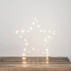 34cm Osby LED Stern Fensterdeko -Geschäft Für Dekorative Beleuchtung LL16003 Osby LED Stern Fensterdeko Schlafzimmer Nachttisch Nah P1