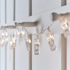20er Wäscheklammer Foto Lichterkette -Geschäft Für Dekorative Beleuchtung LL17016 Peg Battery Fairy Lights Warm White Indoor P3