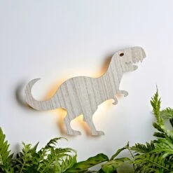Wandlampe Dinosaurier Tyrannosaurus Aus Holz