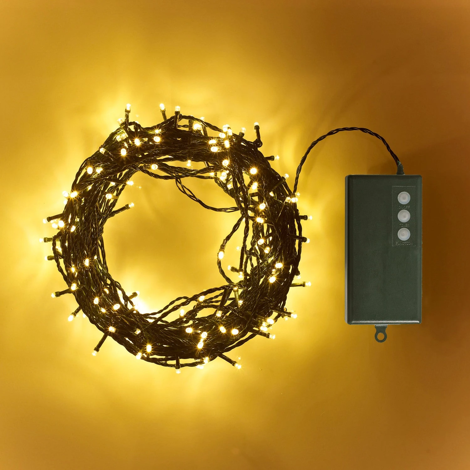 200er LED Batterie Außenlichterkette Warmweiß Grünes Kabel 5 200er LED Batterie Außenlichterkette Warmweiß Grünes Kabel – Bild 3