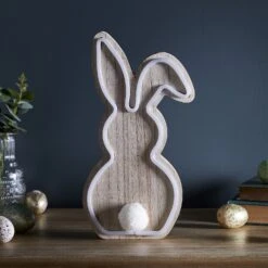 Neonlampe Hase Aus Holz 7 Neonlampe Hase Aus Holz -Geschäft Für Dekorative Beleuchtung LL21014 Neonlampe Hase aus Holz Osterdeko 1