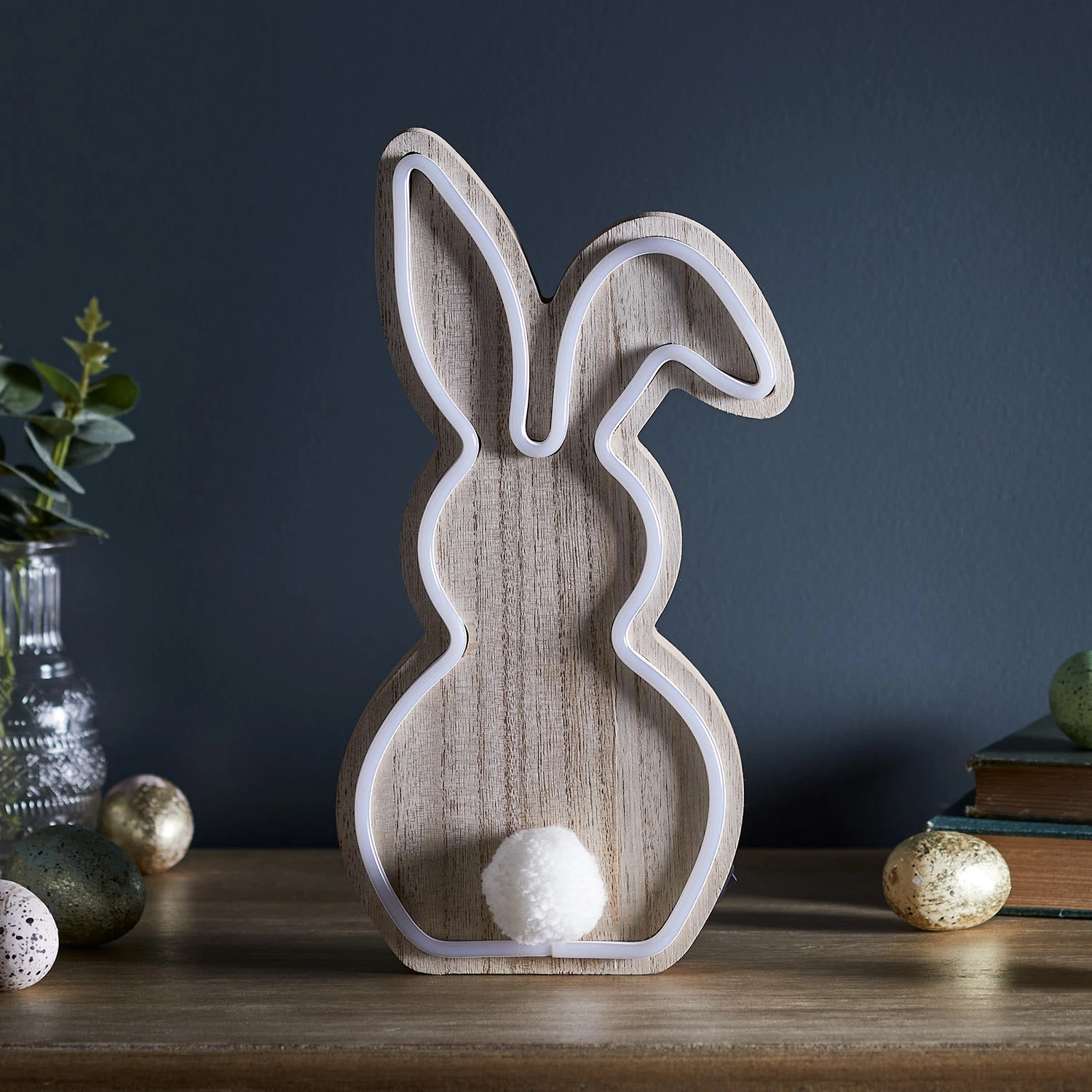 Neonlampe Hase Aus Holz 5 Neonlampe Hase Aus Holz – Bild 3