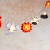 16er Safari Lichterkette Kinderzimmer Aus Filz 1 16er Safari Lichterkette Kinderzimmer Aus Filz -Geschäft Für Dekorative Beleuchtung LL21021 LL21021 Filz Safari Lichterkette Kinderzimmer eingeschaltet