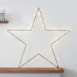 60cm Osby LED Stern Schwarz 17 60cm Osby LED Stern Schwarz -Geschäft Für Dekorative Beleuchtung LL22002 Grosser Osby LED Stern schwarz Auf Kaminsims