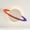 Saturn Wandlampe Kinderzimmer -Geschäft Für Dekorative Beleuchtung LL22023 Saturn Wandlampe Holz Kinderzimmer Beleuchtet 2