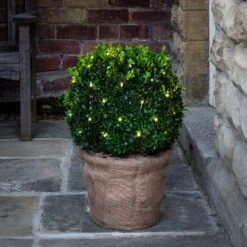 60er LED Lichternetz Für Buchsbäume Warmweiß