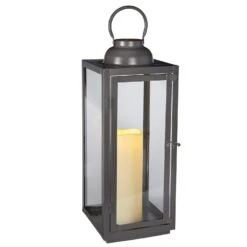 Große Graue LED Gartenlaterne 17 Große Graue LED Gartenlaterne -Geschäft Für Dekorative Beleuchtung Lights4fun Aug180755