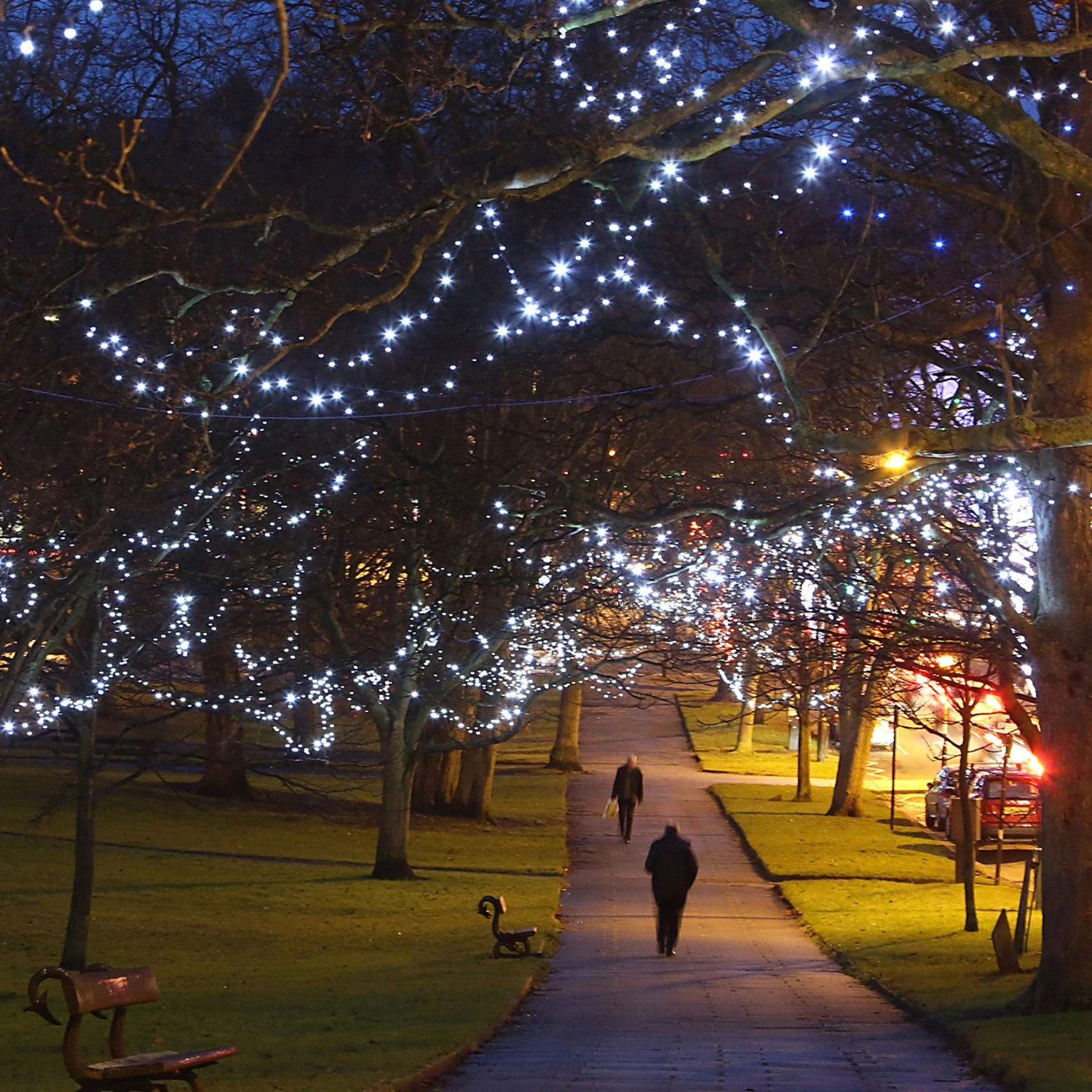 Core Connect 10m 100er LED Lichterkette Weiß Koppelbar Grünes Kabel 4 Core Connect 10m 100er LED Lichterkette Weiß Koppelbar Grünes Kabel – Bild 2