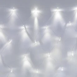 Core Connect 2m X 2m 140er LED Lichternetz Weiß Koppelbar Transparentes Kabel -Geschäft Für Dekorative Beleuchtung ML140WC White LED Net Light P4