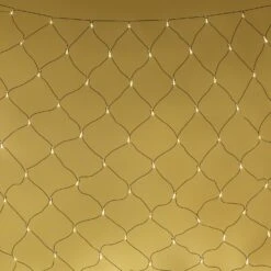 Core Connect 2m X 2m 140er LED Lichternetz Warmweiß Koppelbar Grünes Kabel -Geschäft Für Dekorative Beleuchtung ML140YWG Warm White LED Net Light P5