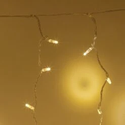 Core Connect2m X 2m 192er LED Lichtervorhang Warmweiß Koppelbar Transparentes Kabel 10 Core Connect2m X 2m 192er LED Lichtervorhang Warmweiß Koppelbar Transparentes Kabel -Geschäft Für Dekorative Beleuchtung ML192YWC Warm White LED Connectable Curtain Light Lightweight P3