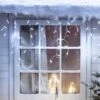 Core Connect 8m 256er LED Eiszapfen Lichterkette Weiß Koppelbar Transparentes Kabel -Geschäft Für Dekorative Beleuchtung ML64WC White LED Icicle Light Christmas Cabin Window P1 206edaec f5c1 467e 8e8d 0ded97158060