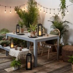 Premium 20er LED Solar Party Lichterkette Retro -Geschäft Für Dekorative Beleuchtung Outdoor Sommer Dinner im Freien 2