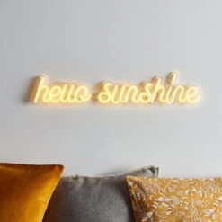 Neon Schriftzug Hello Sunshine