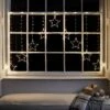 Osby LED Stern Lichtervorhang -Geschäft Für Dekorative Beleuchtung PL20015EU LED Stern Vorhang Lichterkette Micro Set Warmweiss Fenster Deko Schmuck Beleuchtung Weihnachten Advent Tur Pyramide Herbst Klein