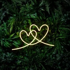 LED Neonlampe Herzen Warmweiß