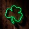 Neon Wandleuchte Kleeblatt St. Patrick's Day Dekoration -Geschäft Für Dekorative Beleuchtung PL22008 Neon Wandleuchte Kleeblatt Gruen Beleuchtet